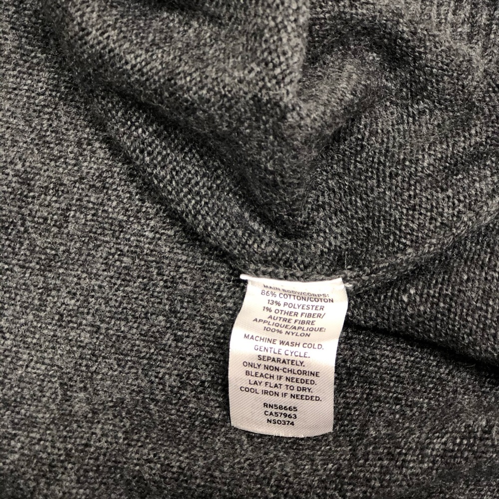 NEW 14th&Union Lace Trim V-neck Sweater - Picture 6 of 7
